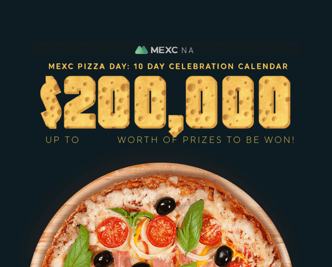 Bitcoin Pizza Day with MEXC’s 10 Day Celebration prizes worth $200,000