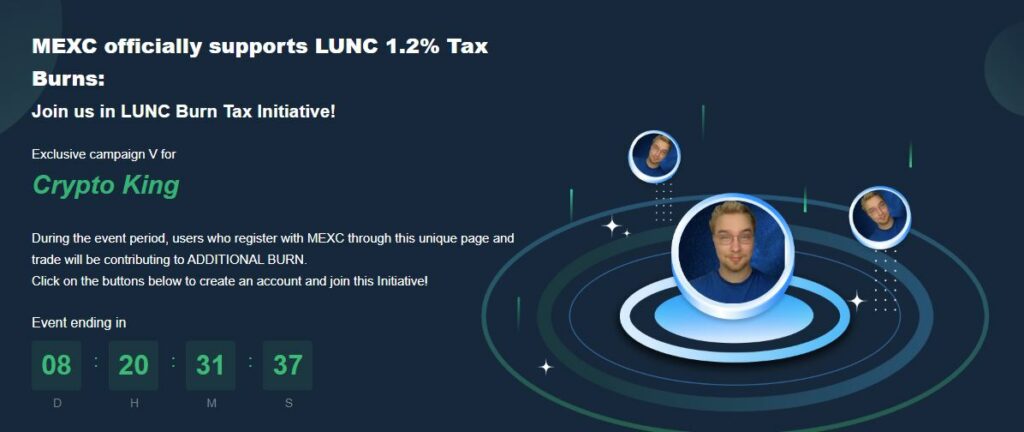 MEXC Terra's LUNC Tax Burn Initiative Campaign