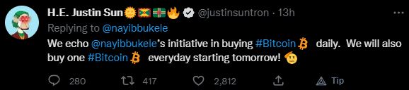 bitcoin Justin Sun