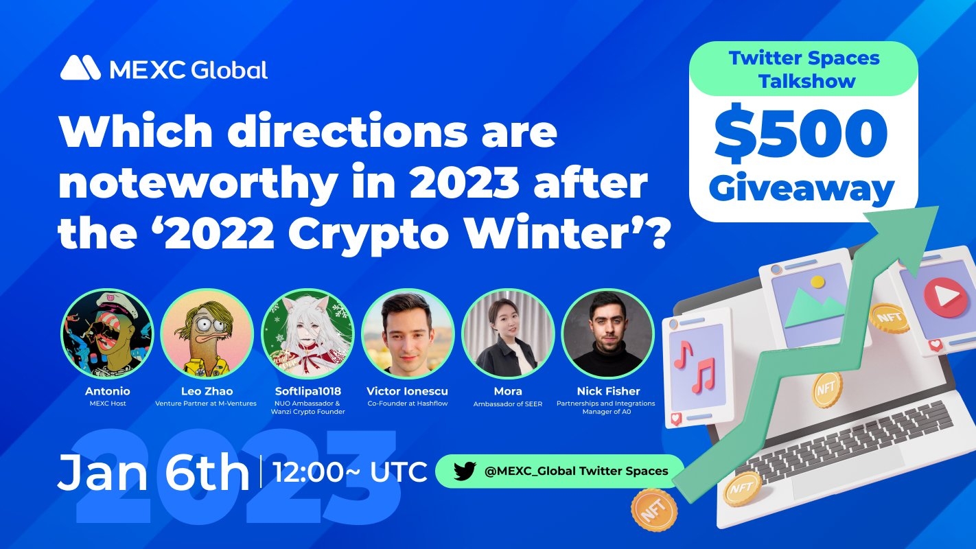 MEXC Launched a Twitter Space to Discuss Which Directions Are Noteworthy In 2023 After The ‘2022 Crypto Winter’?