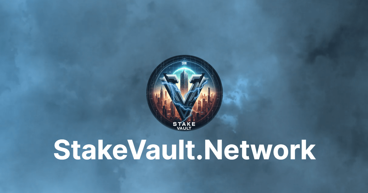 SVN(Stake Vault Network)이란? – 최고의 이더리움 스테이킹 경험(SVN)