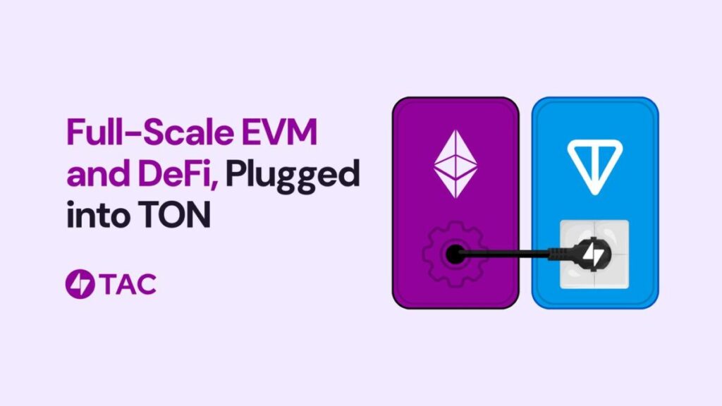 full-scale EVM and DeFi,plugged into ton