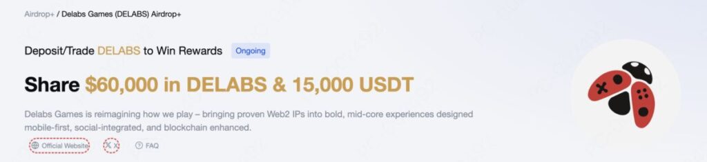 Delabs Games Airdrop on MEXC