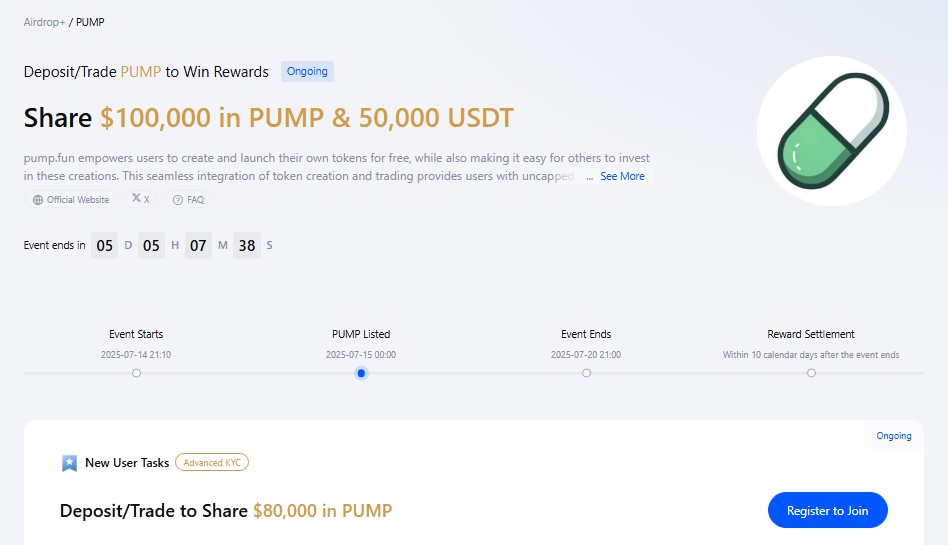 Join Pump.fun airdrop event