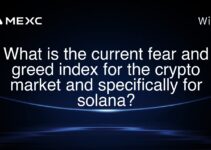 What is the current fear and greed index for the crypto market and specifically for solana?