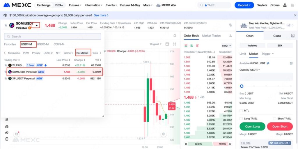 how to buy SOMIUSDT