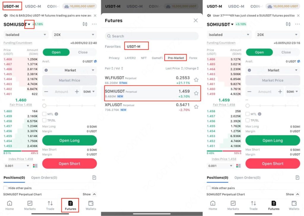 how to buy SOMIUSDT
