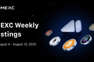 New Cryptocurrencies Listed This Week (August 4 – August 10, 2025) – Prices & Trends