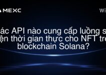Các API nào cung cấp luồng sự kiện thời gian thực cho NFT trên blockchain Solana?