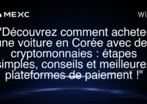 « Découvrez comment acheter une voiture en Corée avec des cryptomonnaies : étapes simples, conseils et meilleures plateformes de paiement ! »