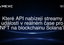 Které API nabízejí streamy událostí v reálném čase pro NFT na blockchainu Solana?