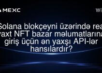 Solana blokçeyni üzərində real vaxt NFT bazar məlumatlarına giriş üçün ən yaxşı API-lər hansılardır?