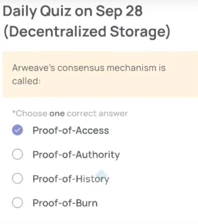 Xenea Wallet Daily Quiz Today's Answer - September 28, 2025