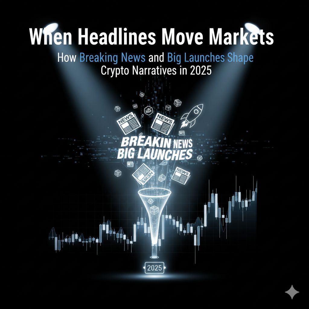 When Headlines Move Markets: How Breaking News and Big Launches Shape Crypto Narratives in 2025