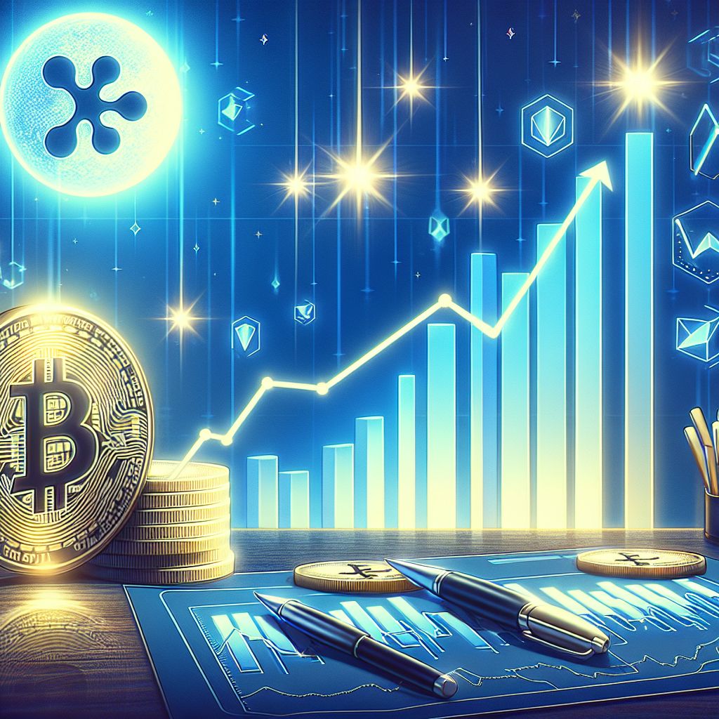 Biểu đồ tăng trưởng của tiền điện tử XRP.