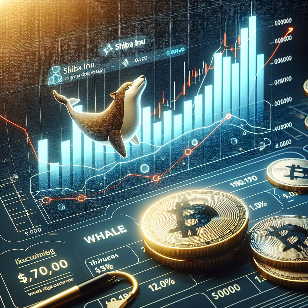 Graph showing Shiba Inu's price decline and whale transactions.