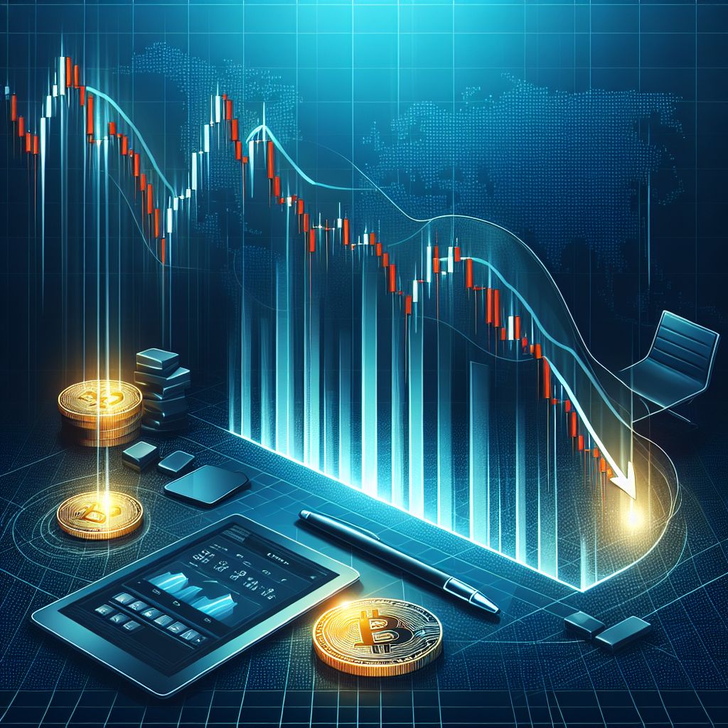 Biểu đồ giảm sâu của thị trường tiền ảo.