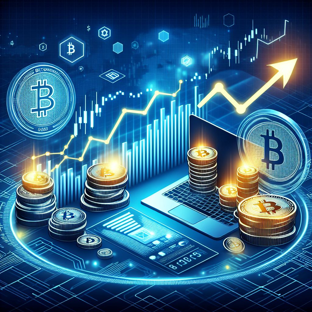 Biểu đồ tăng trưởng Bitcoin và Altcoin.