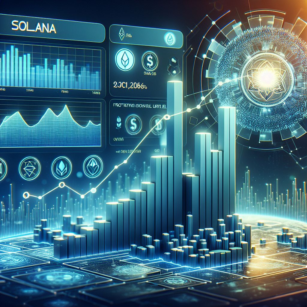 Graph showing Solana's market growth projection until 2026.