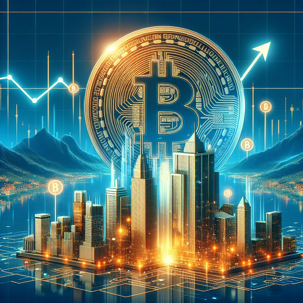 Biểu đồ tăng trưởng Bitcoin và lợi nhuận công ty.