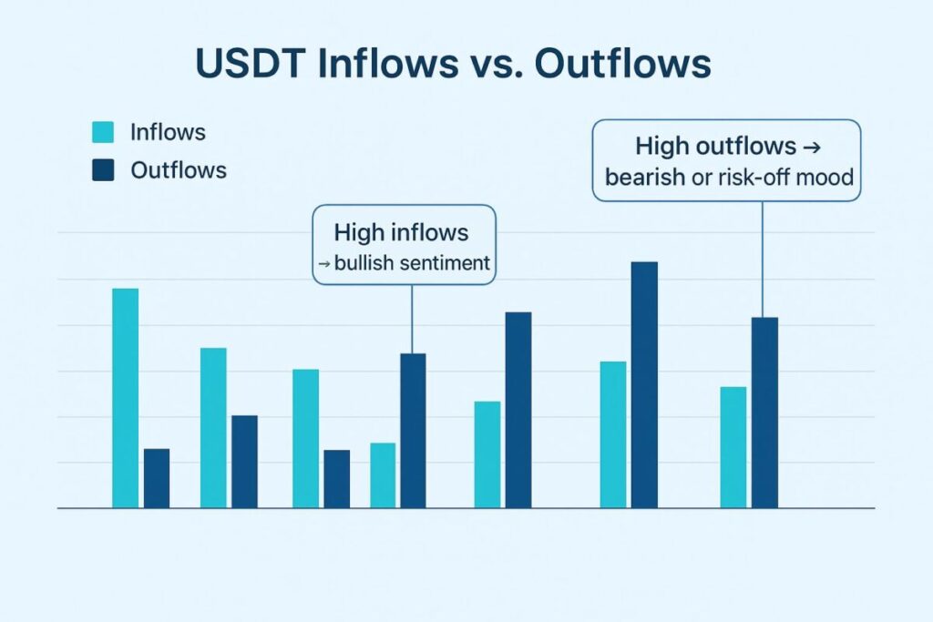 USDT Inflows vs Outflows