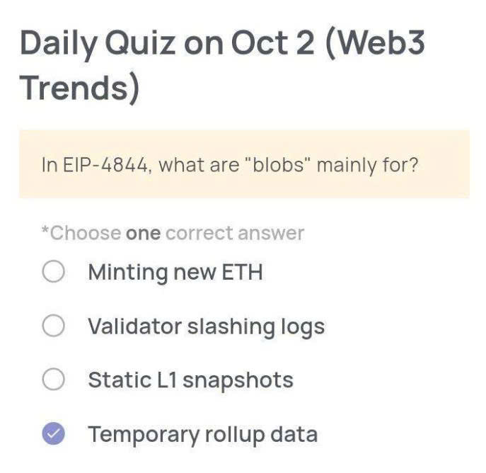 Xenea Wallet Daily Quiz Today's Answer - October 2, 2025