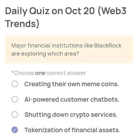 Xenea Wallet Daily Quiz October 20, 2025