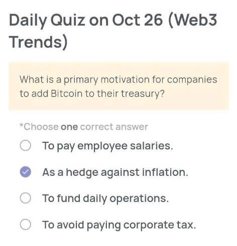 Xenea Wallet Daily Quiz Today’s Answer – October 26, 2025