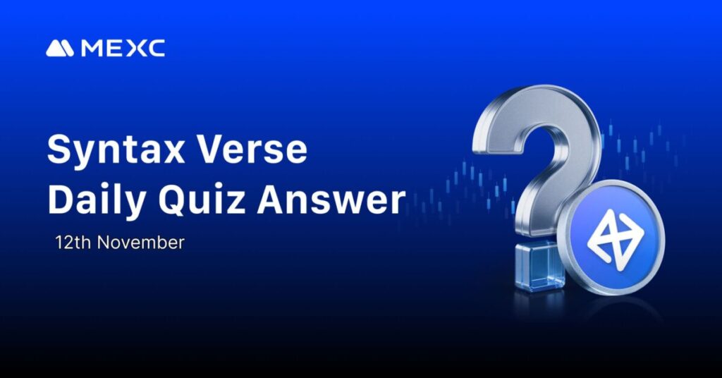 Today's Syntax Verse Daily Quiz Answer for November 12, 2025