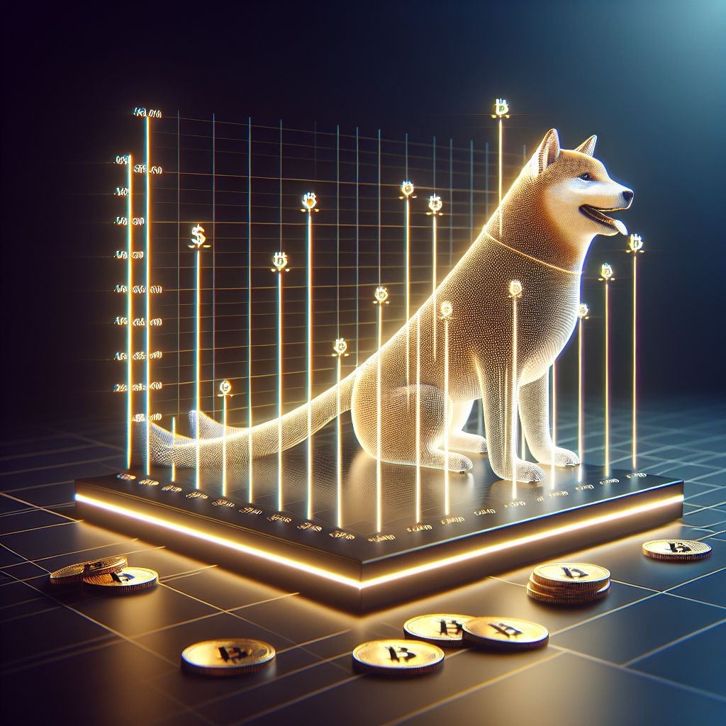 Graph showing Shiba Inu's cryptocurrency growth trend to 2025.