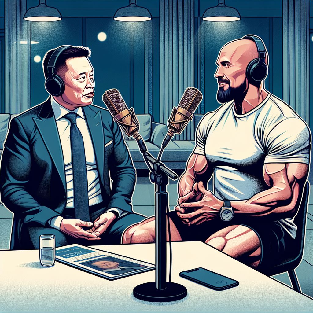 Elon Musk discussing U.S. financial crisis with Joe Rogan.