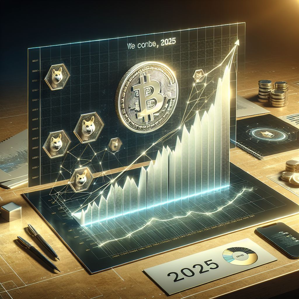 Graph showing Dogecoin's price trend and potential rise in 2025.