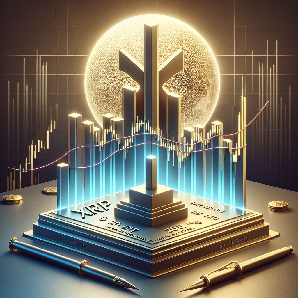 Graph showing XRP's 50-day and 200-day moving averages crossing.