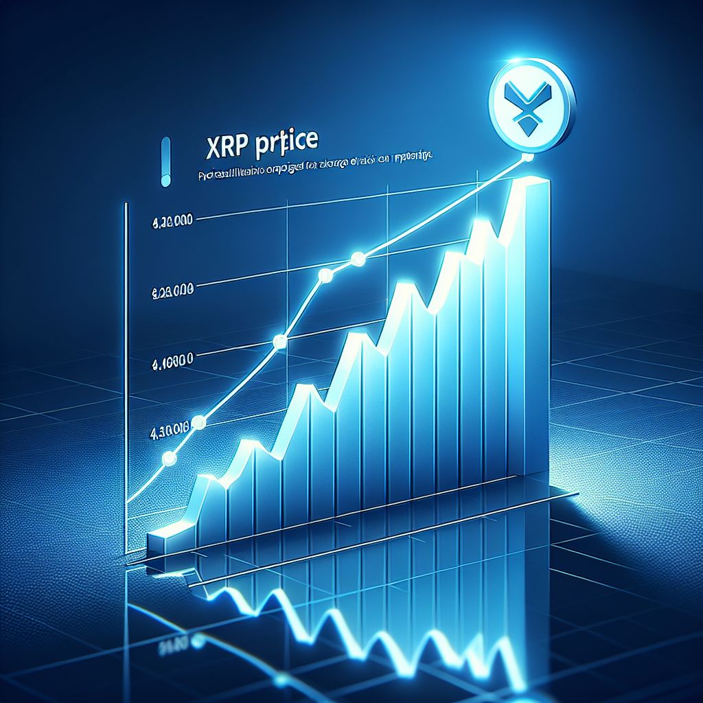 Graph chart showing XRP price increase projection until 2029.