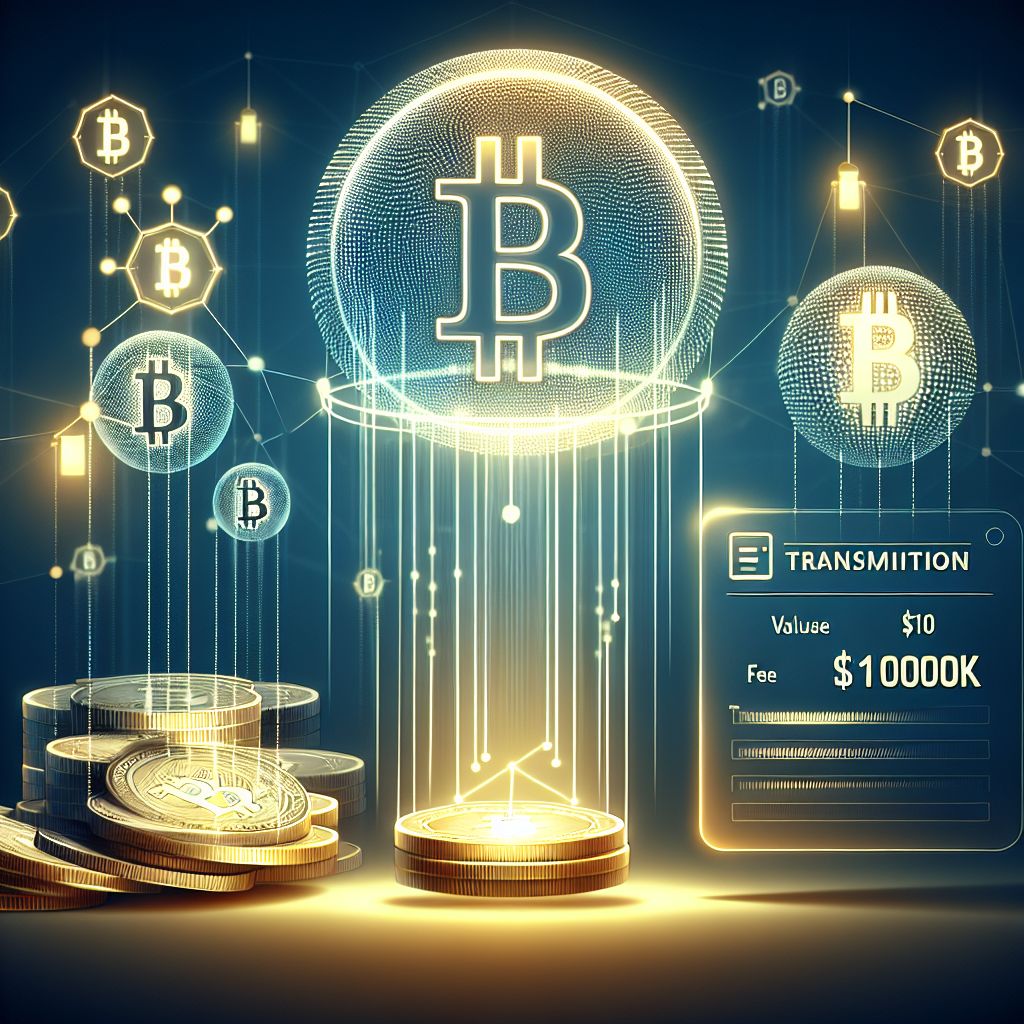 Bitcoin network graphic showing high transaction fee data.