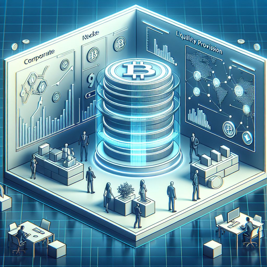 Corporate crypto treasury actively staking, providing liquidity, and engaging governance