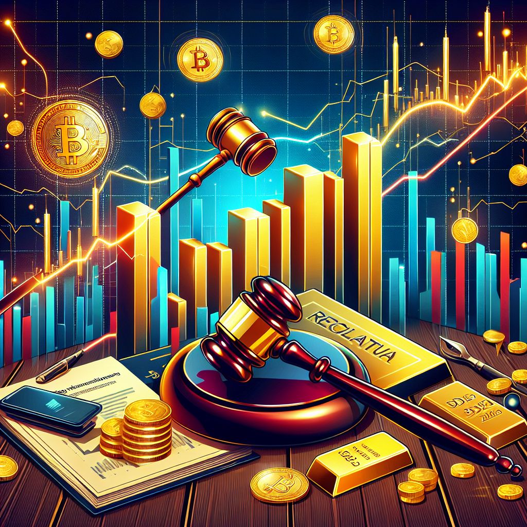 2025 crypto recalibration: volatile candlesticks, regulatory gavel, gold bar