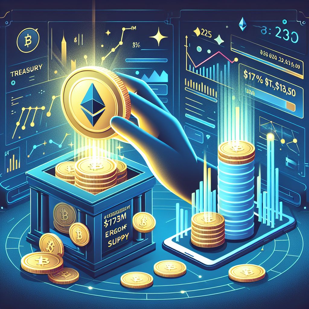 Treasury buys $173M in ETH, holdings near 3% of circulating supply