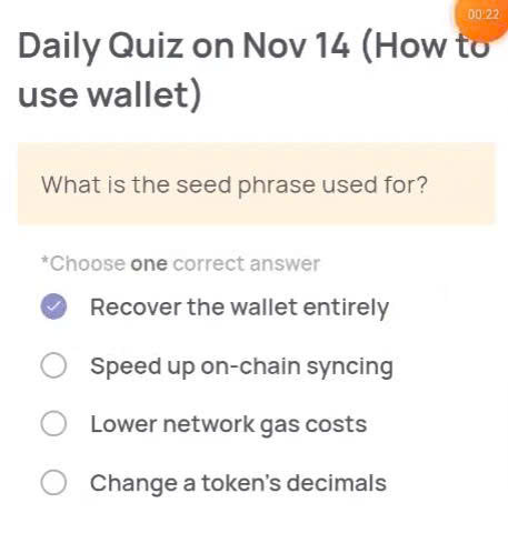 Xenea Wallet Daily Quiz Today’s Answer – November 14, 2025