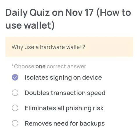 Xenea Wallet Daily Quiz Today’s Answer – November 17, 2025