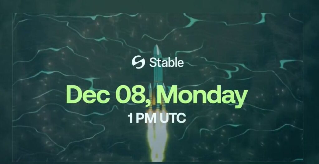 $STABLE Mainnet Launch December 8: Bitfinex and Tether's $1.1B Stablecoin Layer-1 Revolution