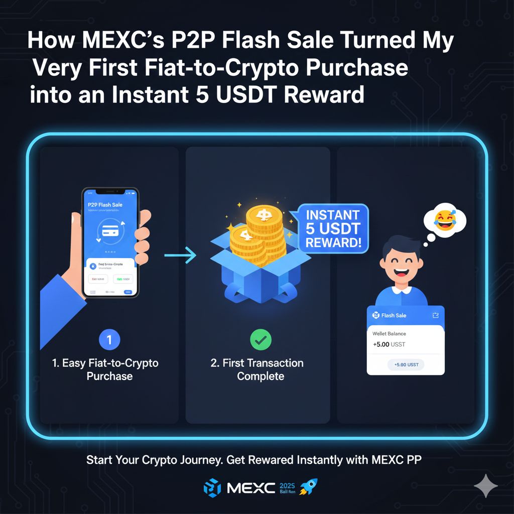 How MEXC’s P2P Flash Sale Turned My Very First Fiat-to-Crypto Purchase into an Instant 5 USDT Reward