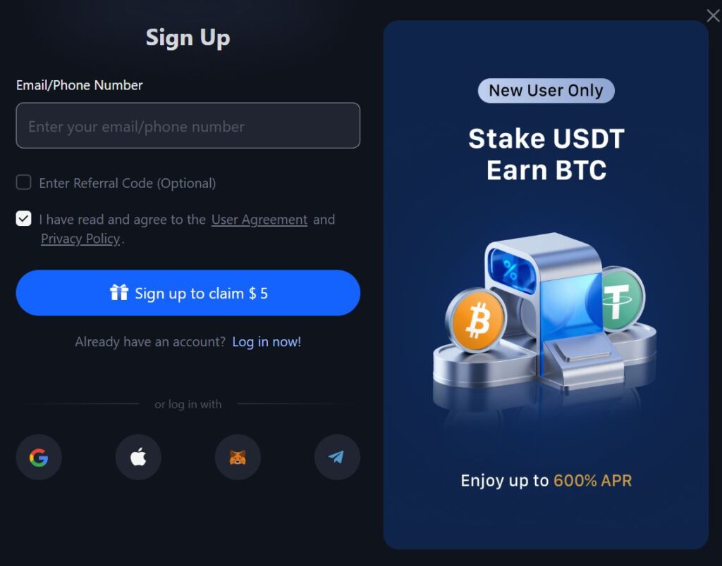 Create or Log In to Your MEXC Account